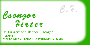 csongor hirter business card